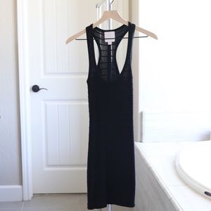 Razor back black dress